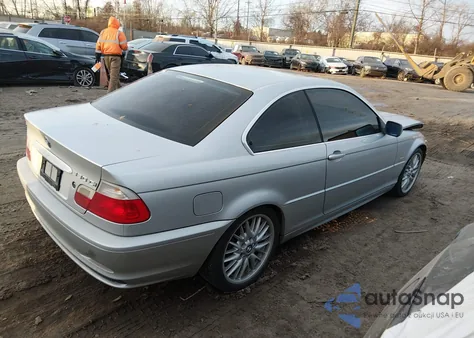 2002 BMW 330Ci из США, поврежденный, VIN WBABN53492PH00437
